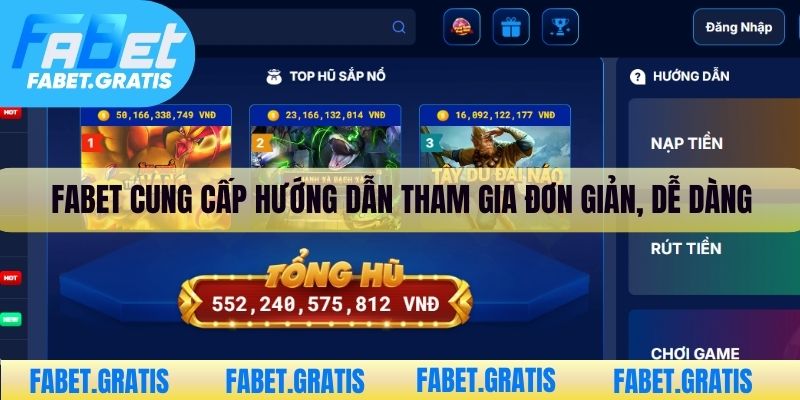 Fabet cung cấp hướng dẫn tham gia đơn giản để bắt đầu cá cược dễ dàng